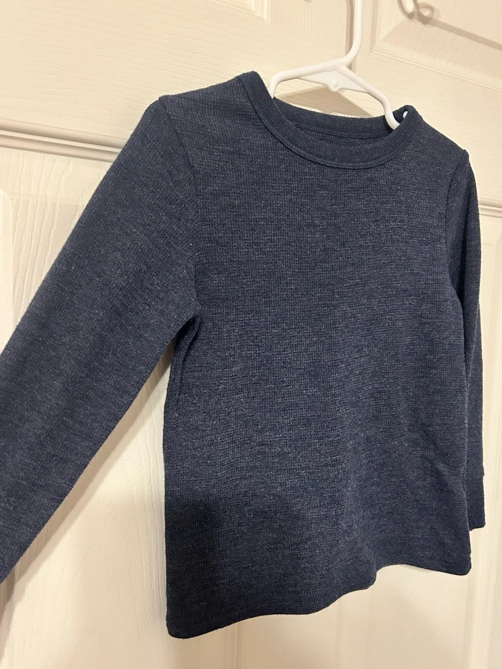 Boys, The Children's Place, Navy Blue Long-Sleeve Crewneck Top, 3T